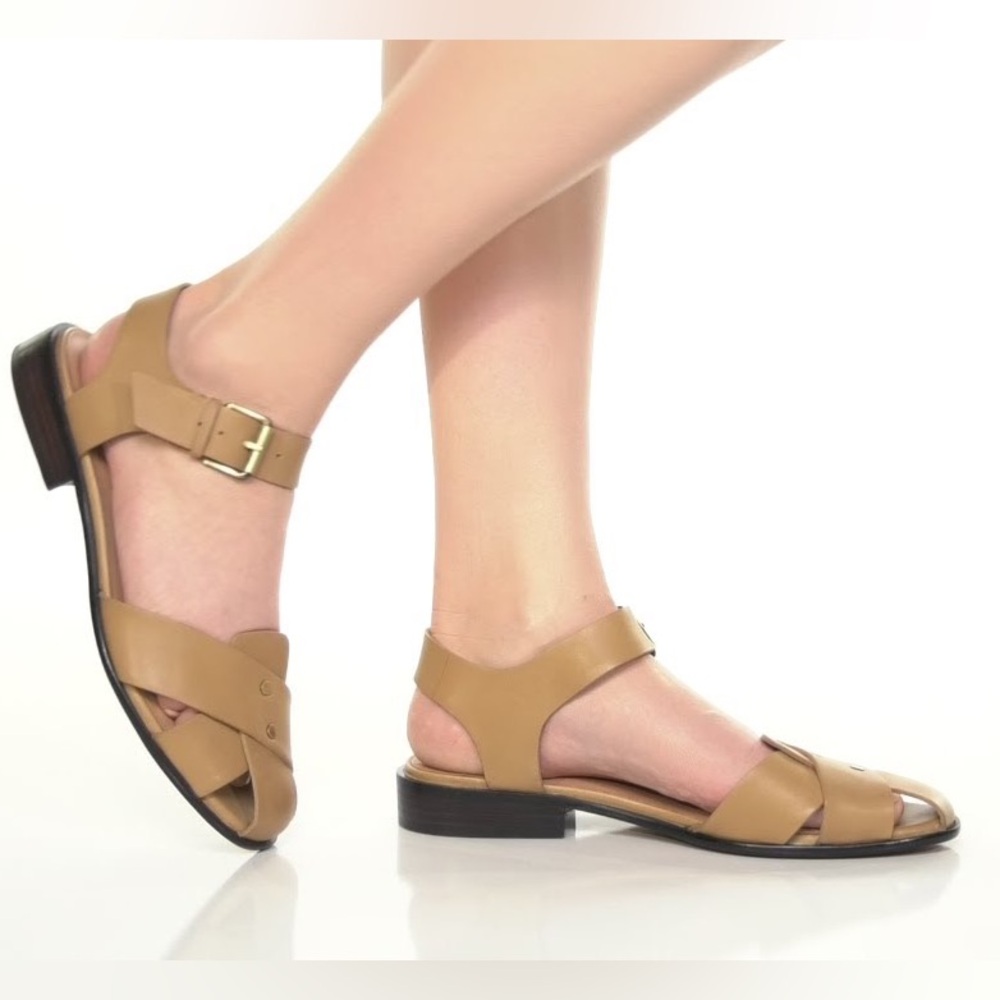 Madewell The Ira Sandal in Dried Straw Size 7 NK009 $138